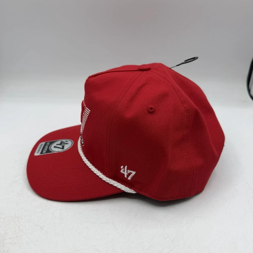 '47 Brand Hitch Wisconsin Badgers YOUTH Hat Cap Snapback Adjustable Rope Red NWT